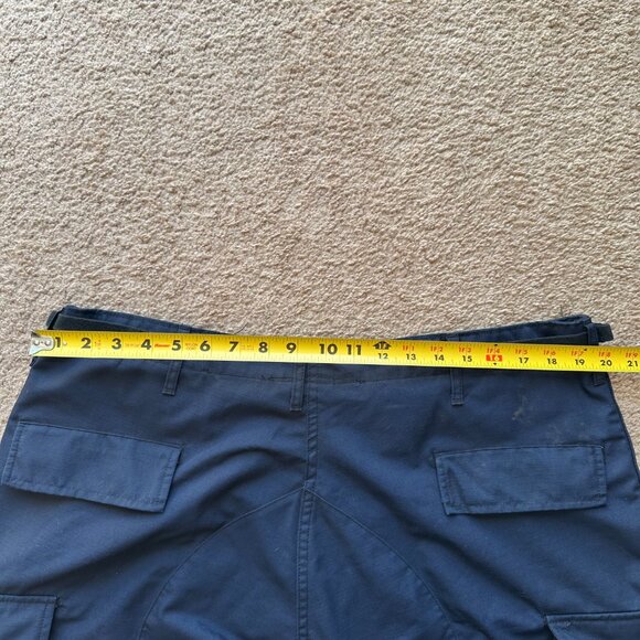 Propper Pants Mens XL 40x31 High Rise Cargo Navy Blue Ripstop Pockets - Picture 6 of 12